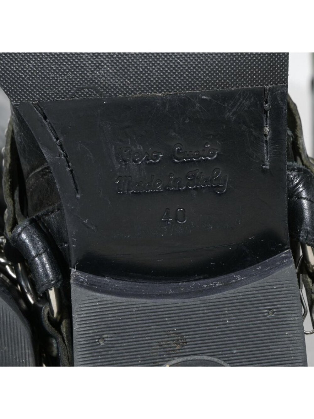 Golden Goose Deluxe Brand Studded Harness Biker Boots Black Leather Buckle Made - Picture 7 of 8